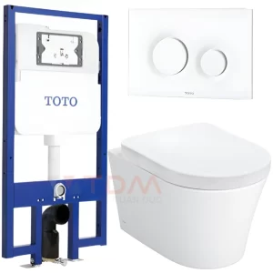 Bồn Cầu TOTO CW553/WH172A/TC384CVK/MB174P#WH Treo Tường