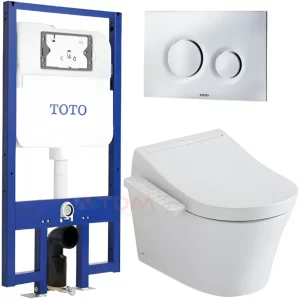 Bồn Cầu TOTO CW553C/TCF33370GAA/WH172AT/MB174P#SS Nắp Điện Tử Treo Tường