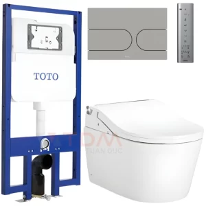 Bồn Cầu TOTO CW542HME5UNW1/TCF801CZ/WH172AT/MB175M#SS Treo Tường Giấu Dây