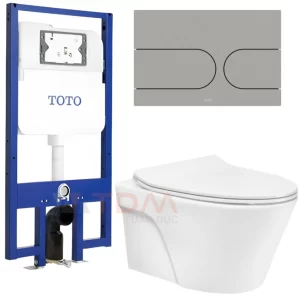 Bồn Cầu TOTO CW822RA/TC600VS/WH172A/MB175M-SS Treo Tường - Tuấn Đức