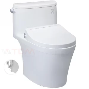 Bàn Cầu TOTO MS887RE2 (MS887E2) Một Khối Nắp Cơ Bồn Cầu Vệ Sinh