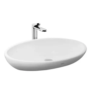 Chậu Rửa Mặt Lavabo TOTO LW818JW Đặt Bàn Chậu Rửa Lavabo