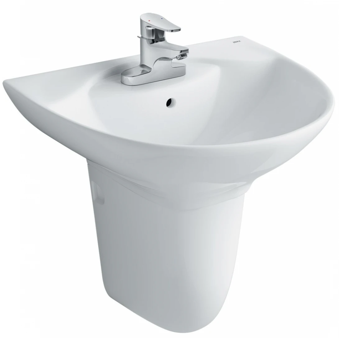 Bộ chậu rửa mặt lavabo Inax L-288V/L-288VC treo tường chân ngắn