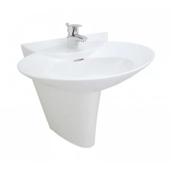 Chậu Lavabo TOTO LHT908C Treo Tường Chân Ngắn Chậu Rửa Lavabo