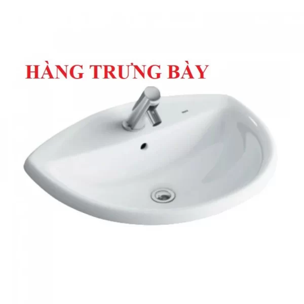 Chậu rửa mặt lavabo Inax L-2396V âm bàn dương vành