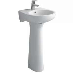 Lavabo Treo Tường Inax L-284V/L-284VD Kèm Chân Dài Chậu Rửa Lavabo