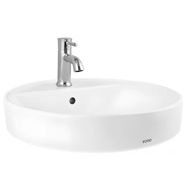 Chậu Lavabo TOTO LT700CTR#XW Đặt Bàn Chậu Rửa Lavabo