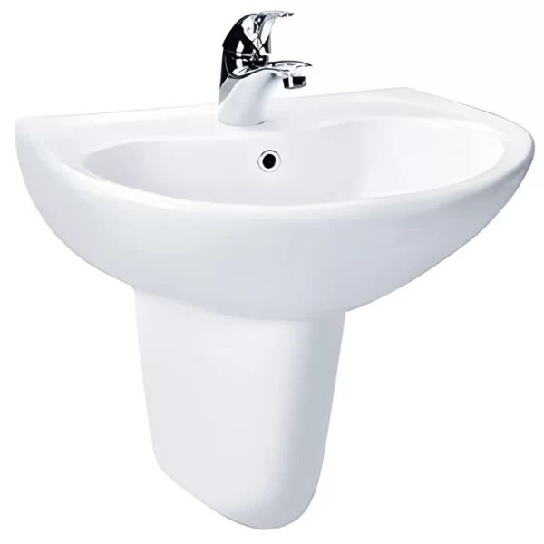 Chậu Lavabo TOTO LHT240CS Treo Tường Chân Ngắn Chậu Rửa Lavabo