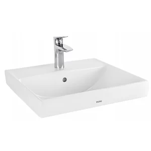 Chậu rửa mặt lavabo TOTO LT710CSR đặt bàn đá 500x450 mm - Tuấn Đức