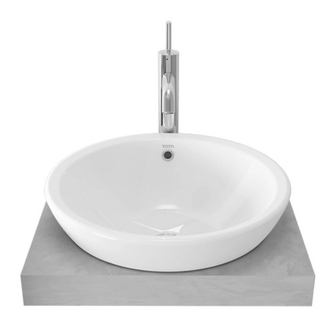 Chậu Lavabo TOTO LW526NJ (LW526NJU) Bán Âm CeFiONtect Chậu Rửa Lavabo