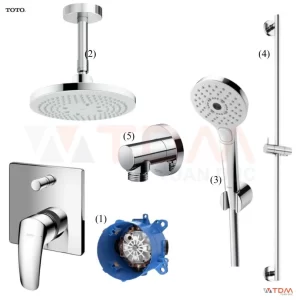 Sen Tắm TOTO TBW01003B1A TBG09304V TBW01010A TBW01015B TBW01014B Âm Tường Vòi Sen Tắm Âm Tường