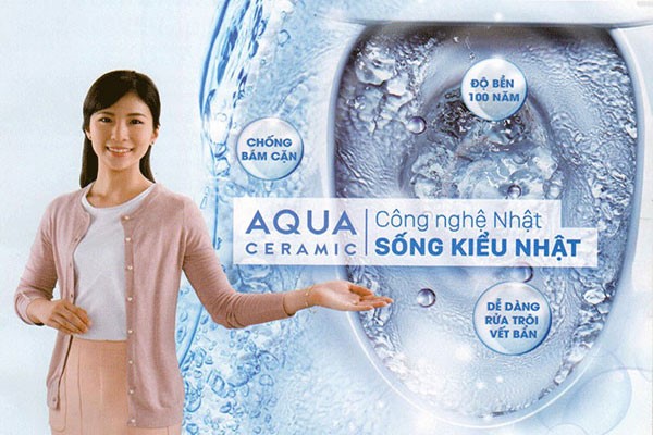 Bồn cầu công nghệ Aqua Ceramic