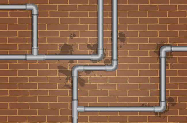 Vỡ đường ống nước âm tường từ bồn làm bồn cầu không tự bơm nước