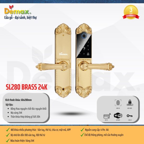 demax sl280 24k brass