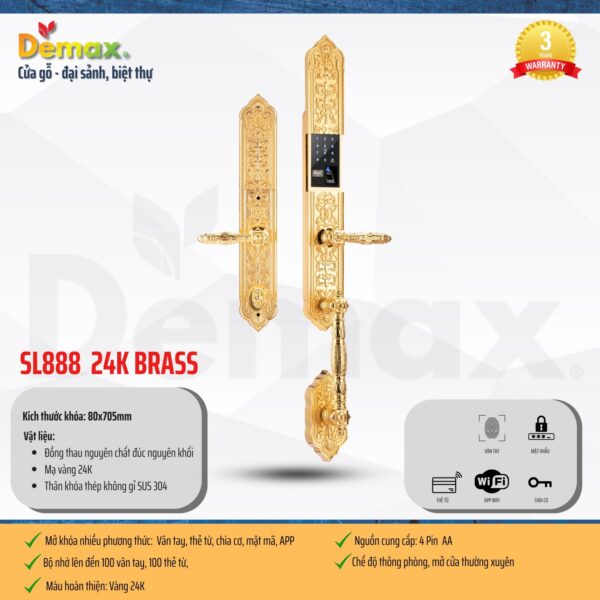 demax sl888 24k brass