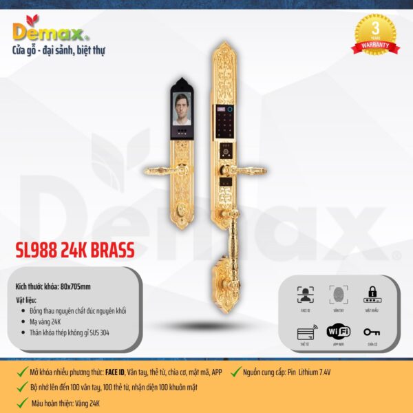 demax sl988 24k brass