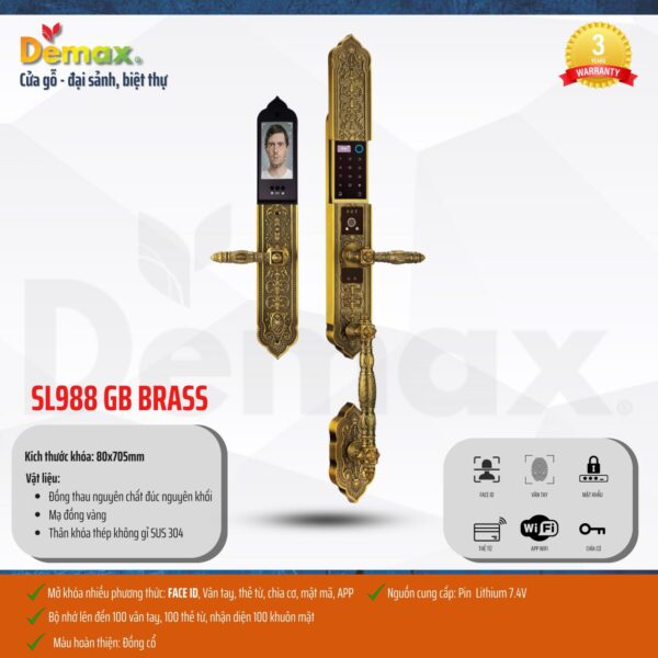 demax sl988 gb brass